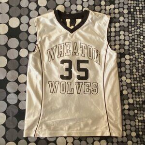 A4 Wheaton Wolves White/Black Reversible Jersey #35